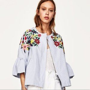 Beautiful Zara Jacket with embroidery details